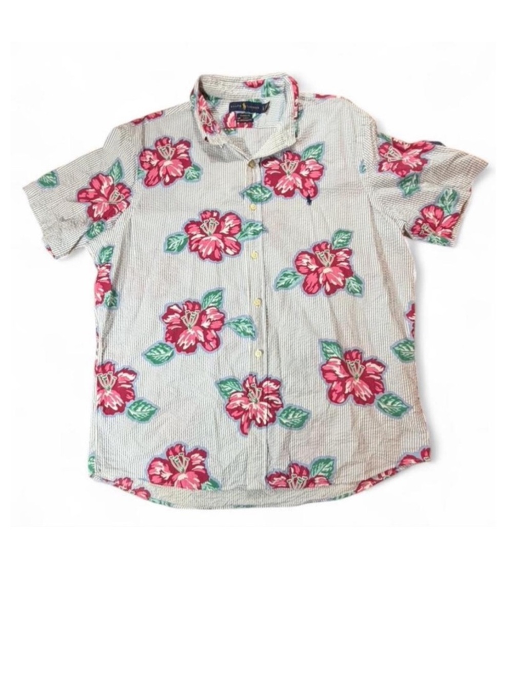 Ralph Lauren Classic Fit Floral Button Down Shirt – Untucked Fit 🌺